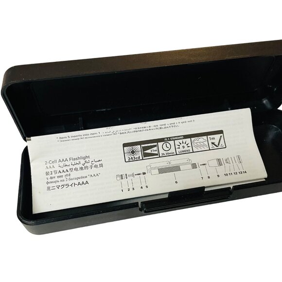 Mini Maglite 2-Cell AAA Flashlight Blue With Case & Manual - Picture 4 of 9